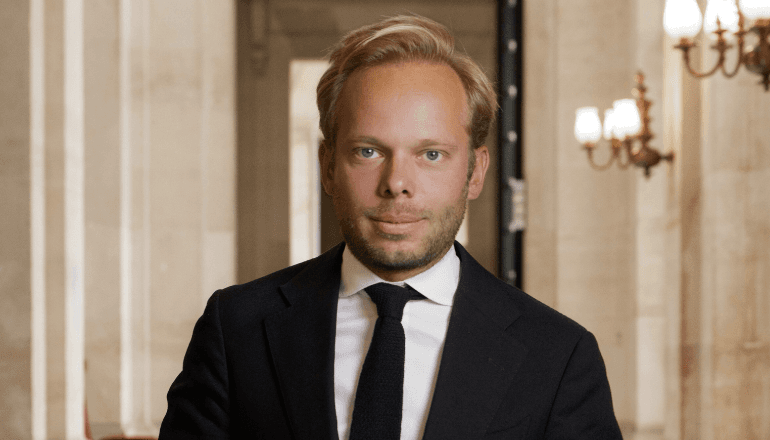 Le député de l'Hérault Charles Alloncle, rapporteur de la commission d'enquête sur l'audiovisuel public