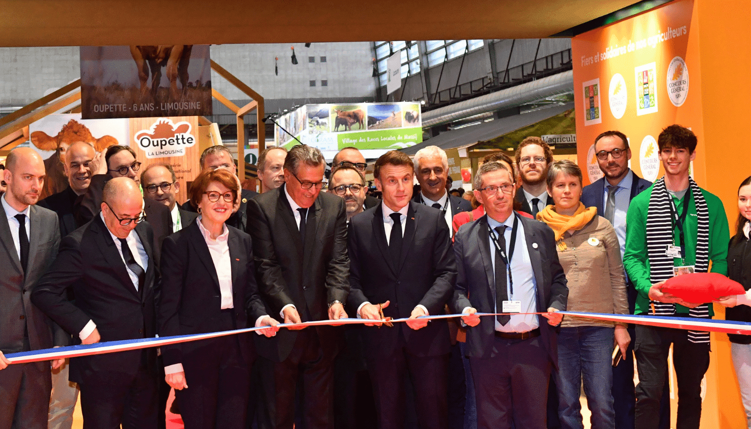 Inauguration du Salon international de l'agriculture en présence d'Emmanuel Macron etJérôme Despey ©SIA