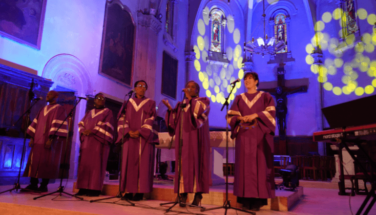 Le groupe Gospel For You Family se produira dans l'église Notre-Dame-du-Lac le 20 décembre ©DR
