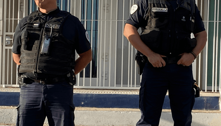Policiers nationaux à Montpellier. © T.O / Hérault Tribune