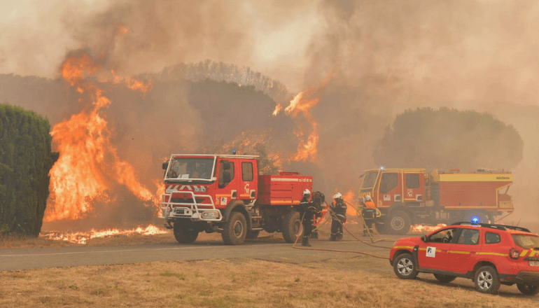 D’importants moyens ont été engagés sur ces incendies. ©Sécurité civile