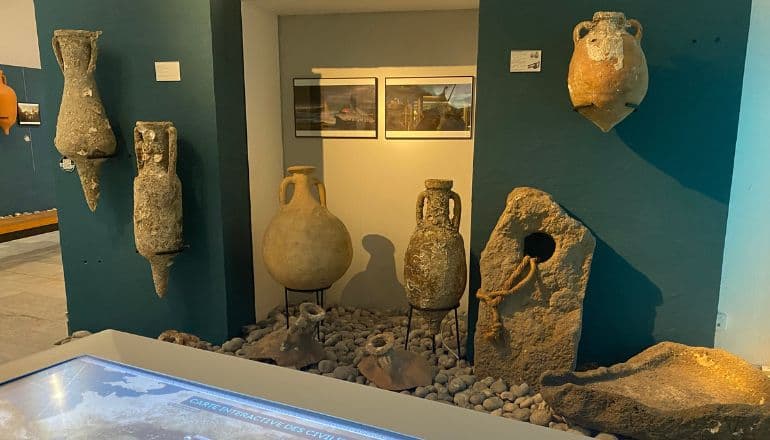 Le musée de l'Ephèbe abrite des trésors longtemps enveloppés par les flots ©E.G/Hérault Tribune