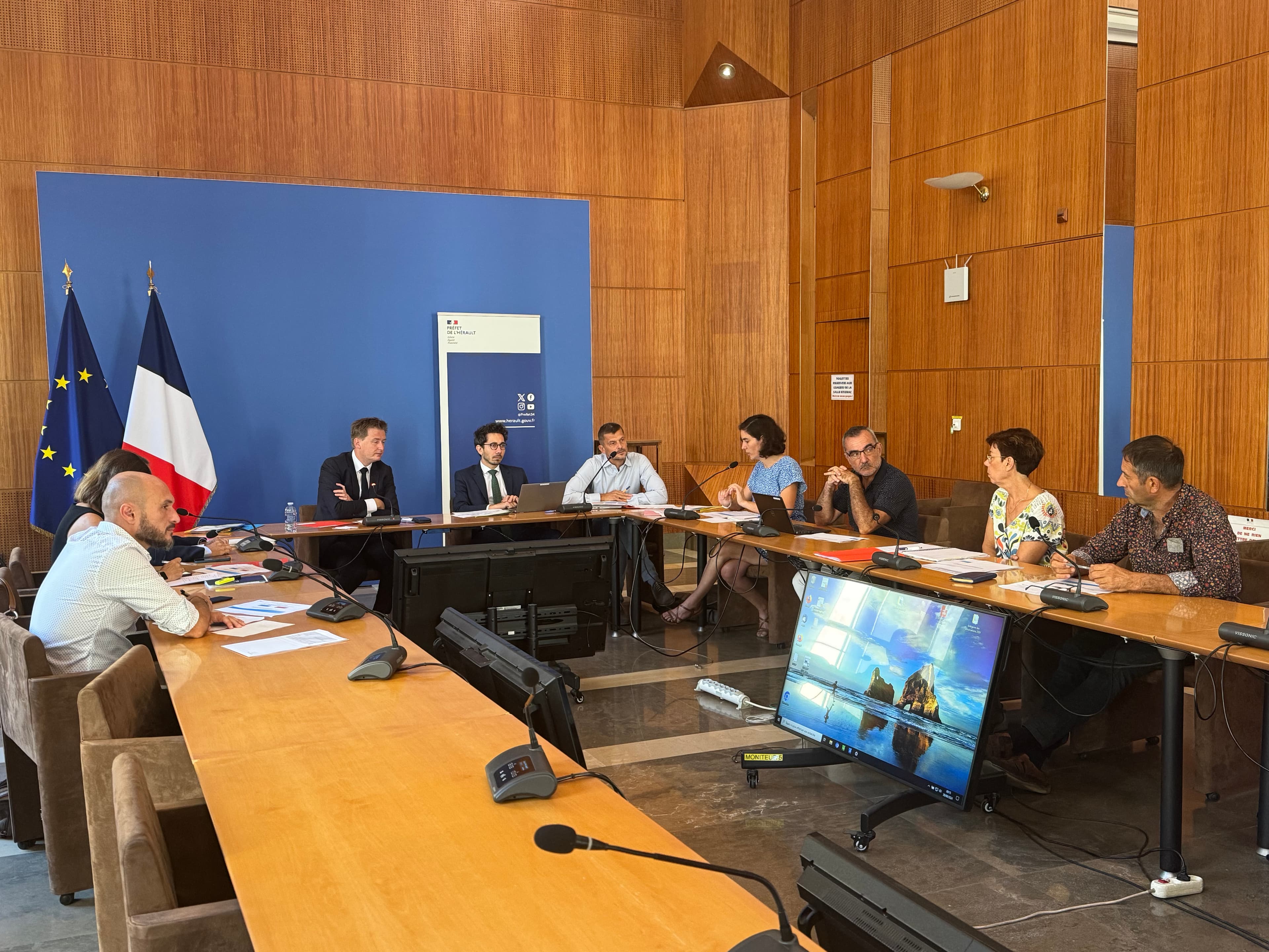 Réunion situation sanitaire des ruminants ©Préfecture de l'Hérault