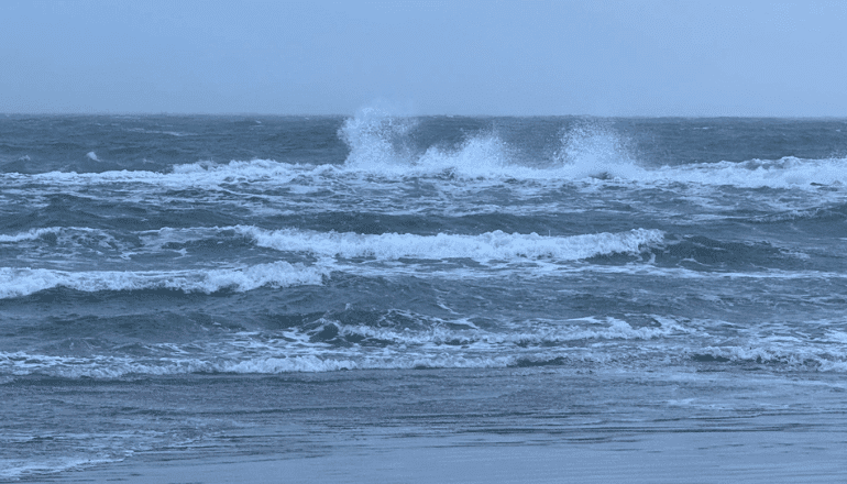 Forte houle au Grau d'Agde. © E.G / Hérault Tribune