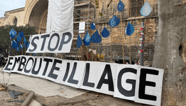 Dimanche 23 novembre, une assemblée de l'eau et manifestation s'est déroulée à Montagnac ©L.B/Hérault Tribune