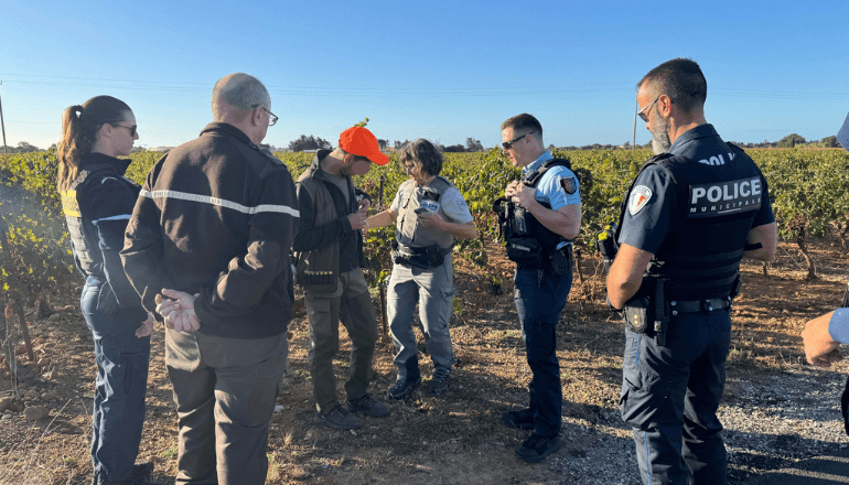 Opération de contrôle de la chasse réalisée par la police et la gendarmerie dimanche 5 octobre ©Gendarmerie de l'Hérault