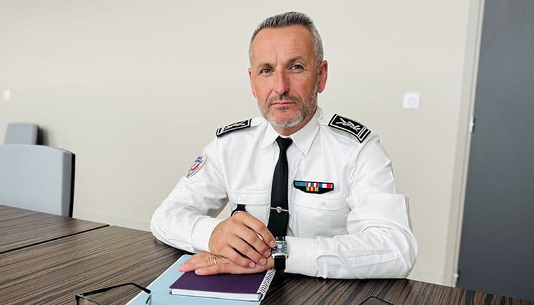 Laurent Cozanet, commissaire de Béziers ©E.G. / Hérault Tribune