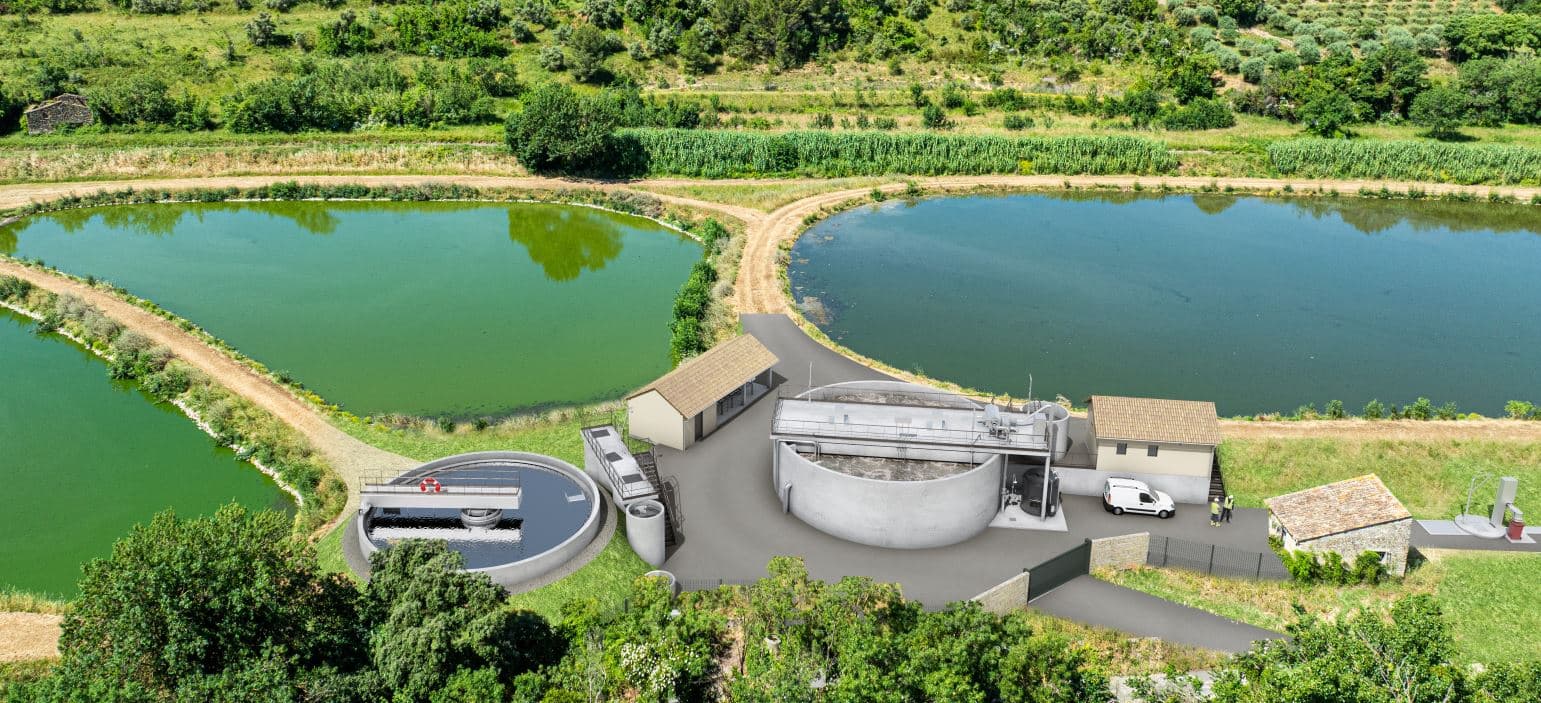 Station d'épuration de la vallée de l'Hérault à Saint-Jean-de-Fos©Saur