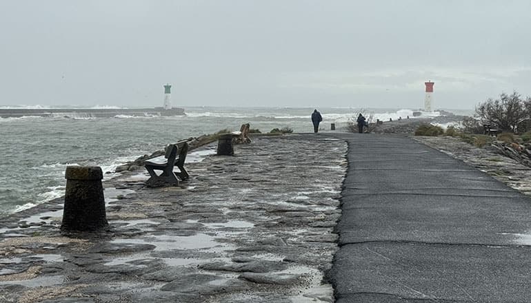 Le temps est à la pluie à la Tamarissiere ©EG / Hérault Tribune