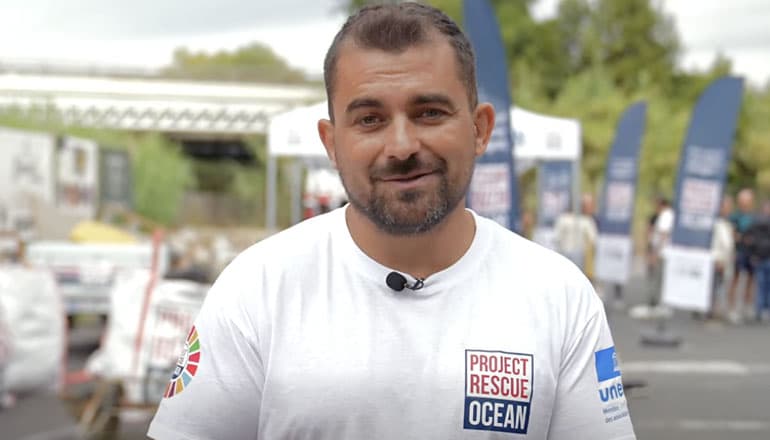 Benoît Schumann fondateur et président de lONG Project Rescue Ocean ©DR